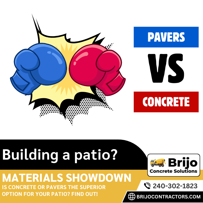 pavers vs concrete for patio - blog post - featured image
